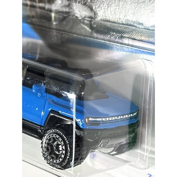 Hot Wheels 2024 GMC Hummer EV Blue HW Green Speed Diecast Truck 1:64 NOC - Picture 5 of 7